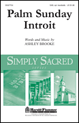 cover Palm Sunday Introit SAB choral sheet music cover